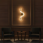 Champagne Metal Wall Light 3 Light Modes White / Warm / Daylight – Model 1008