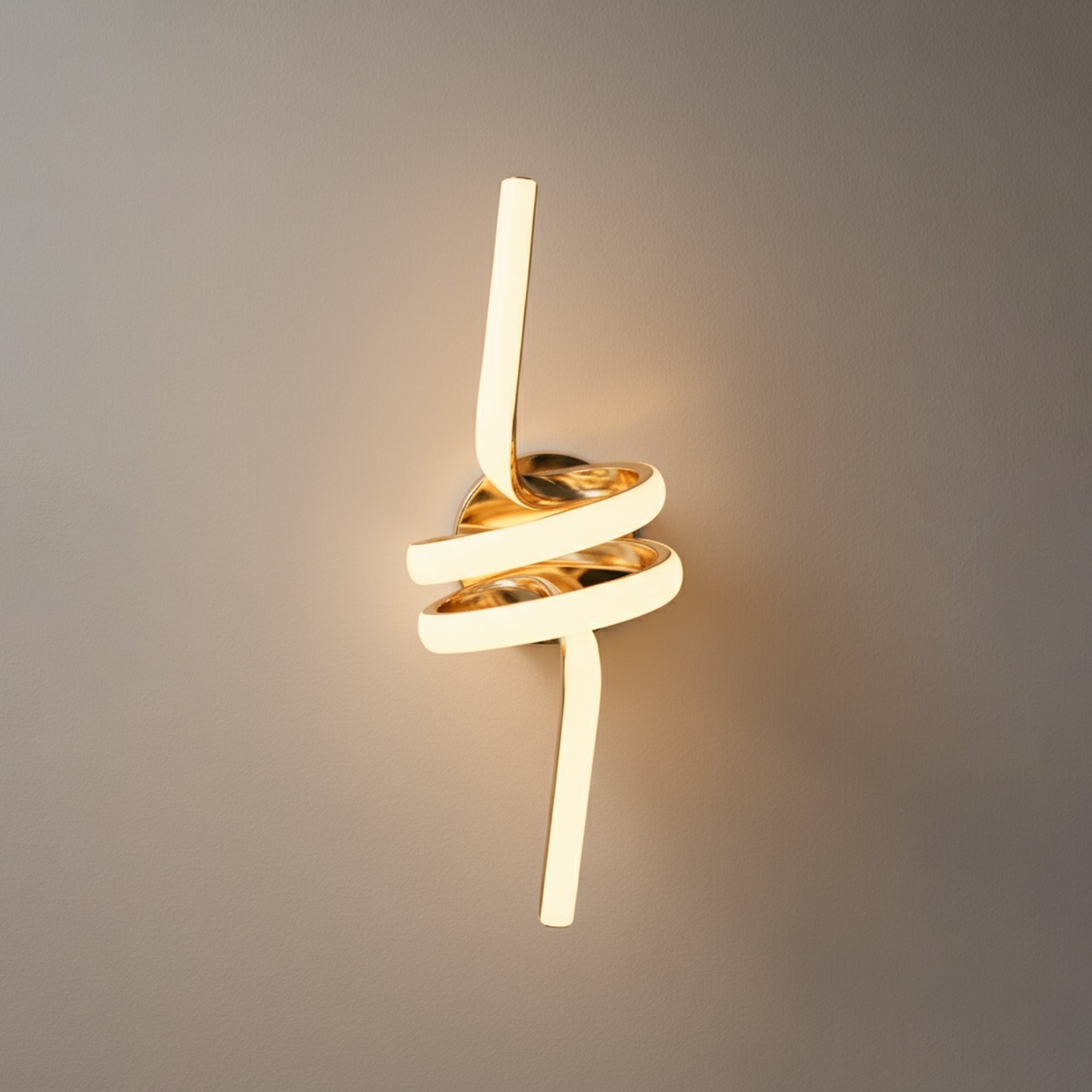 Champagne Metal Wall Light 3 Light Modes White / Warm / Daylight – Model 01W