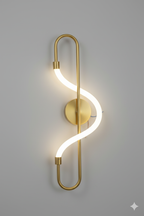 Champagne Metal Wall Light 3 Light Modes White / Warm / Daylight – Model 1008